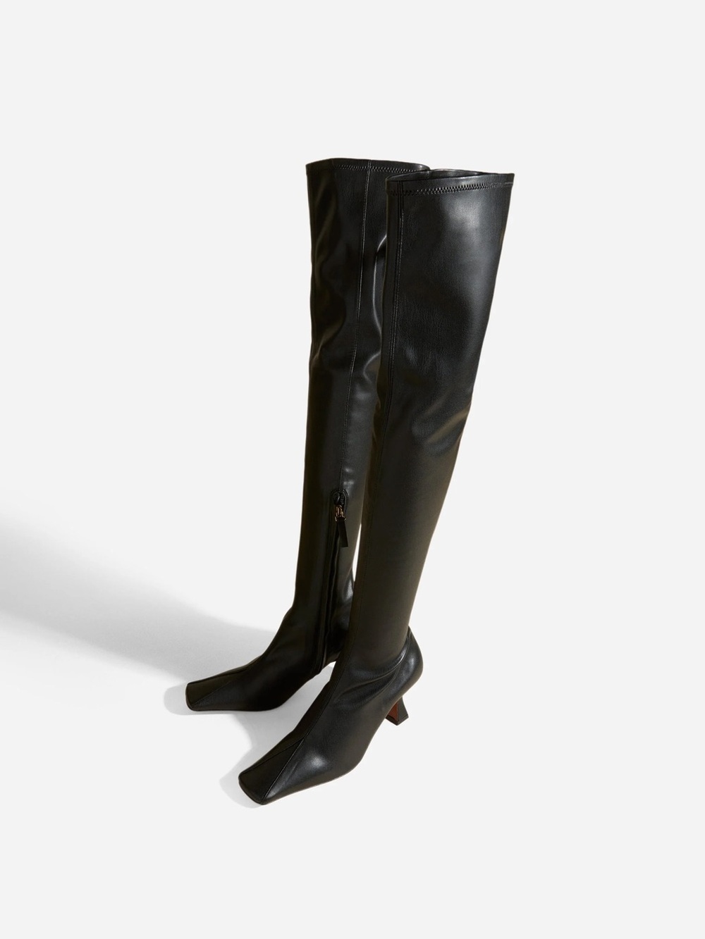 Manu Atelier Over Knee High Duck Boots Black Soft